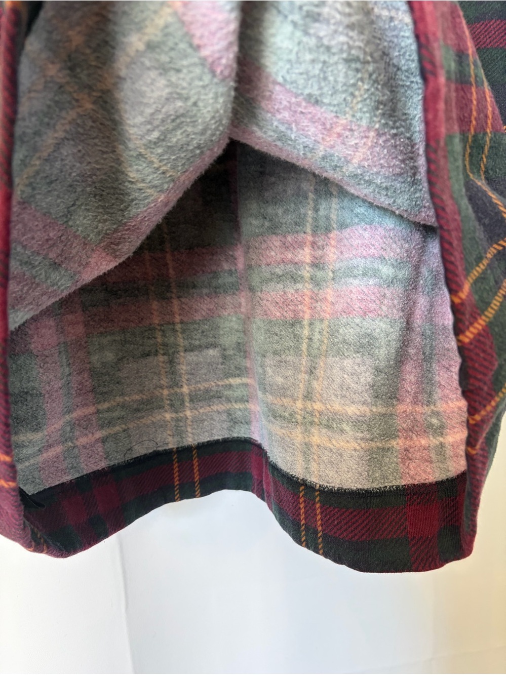 Lauren Ralph Lauren Vintage Hooded Plaid Sweatshirt size medium - Picture 8 of 8